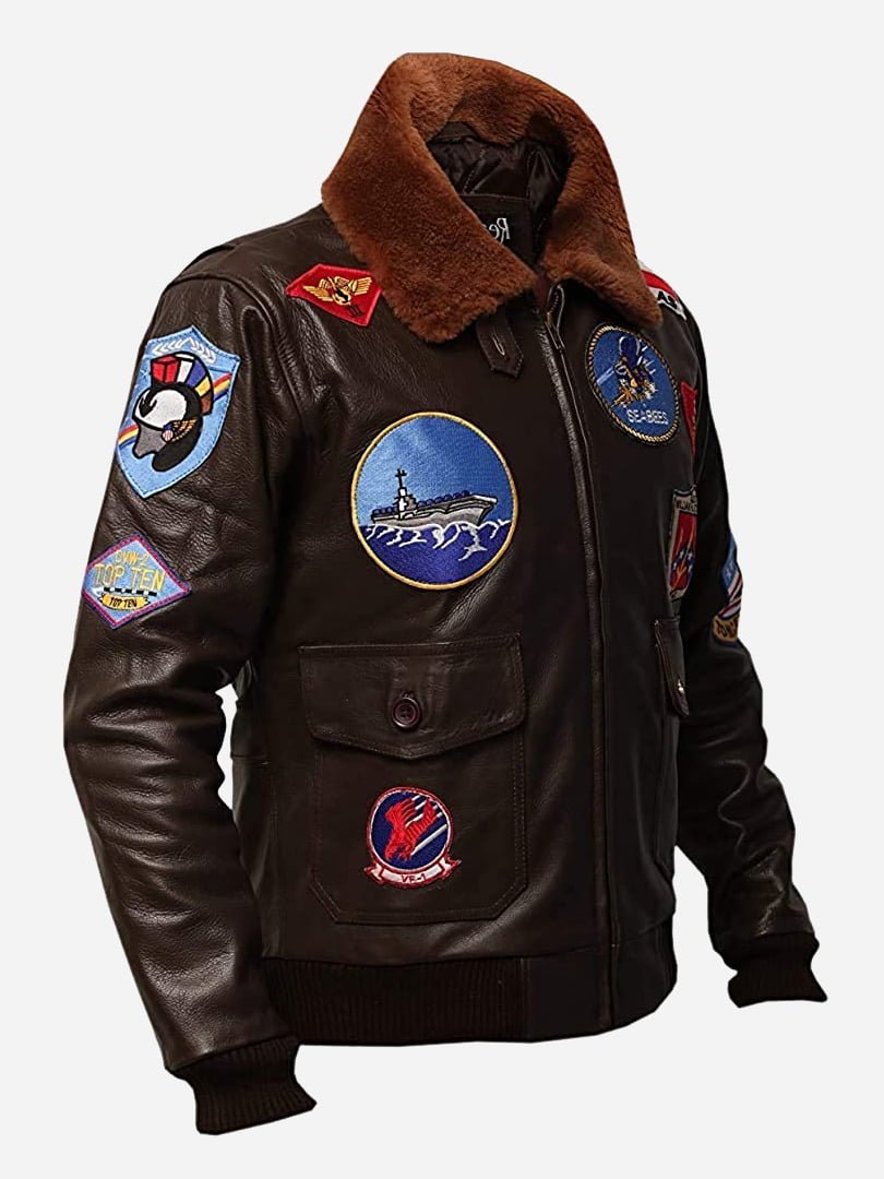 Tom Cruise Maverick Aviator Air Force Top Gun Jacket
