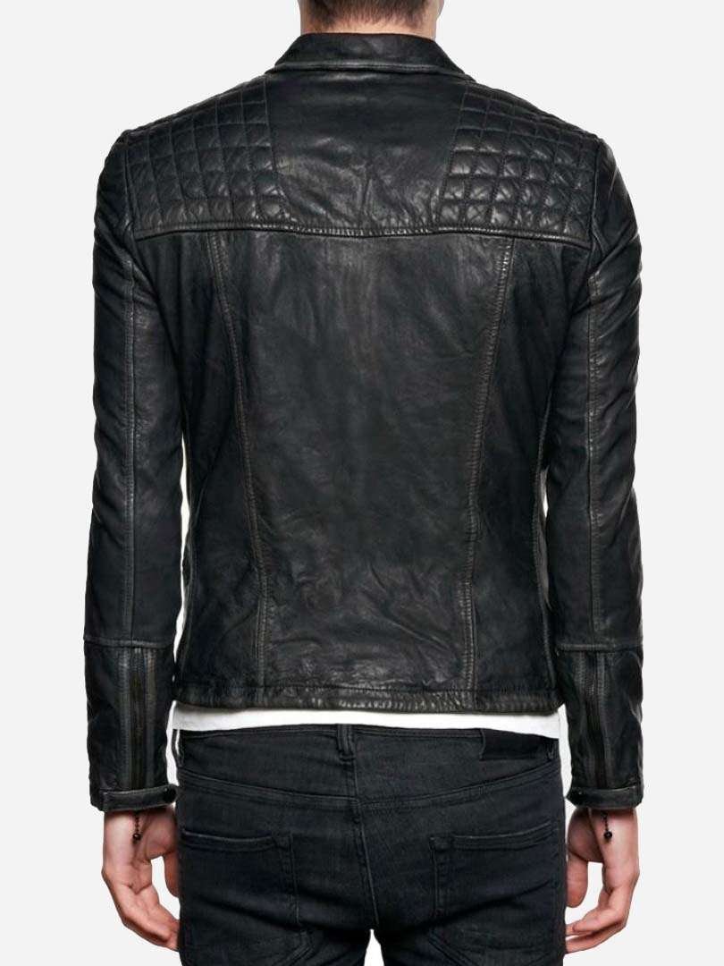 Agents of S.H.I.E.L.D. Season 2 Nick Blood Motorcycle Leather Black Jacket
