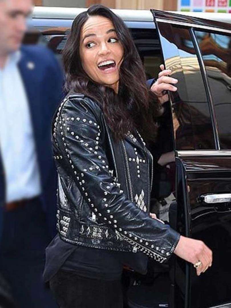 Letty Ortiz Fast and Furious Studded Leather Jacket