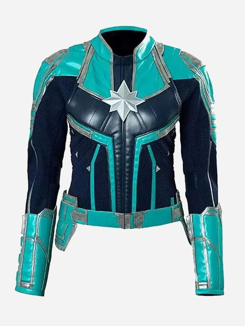 Team Captain Marvel Faux Leather Costume