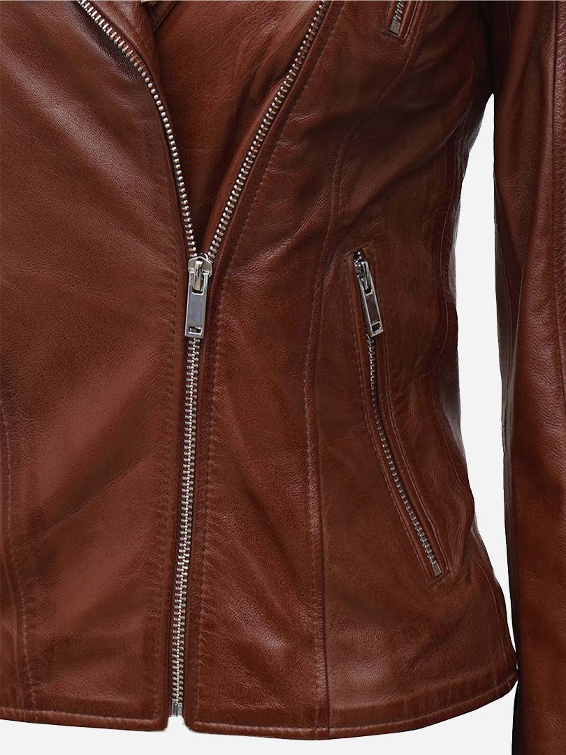 Brown Leather Jackets for women