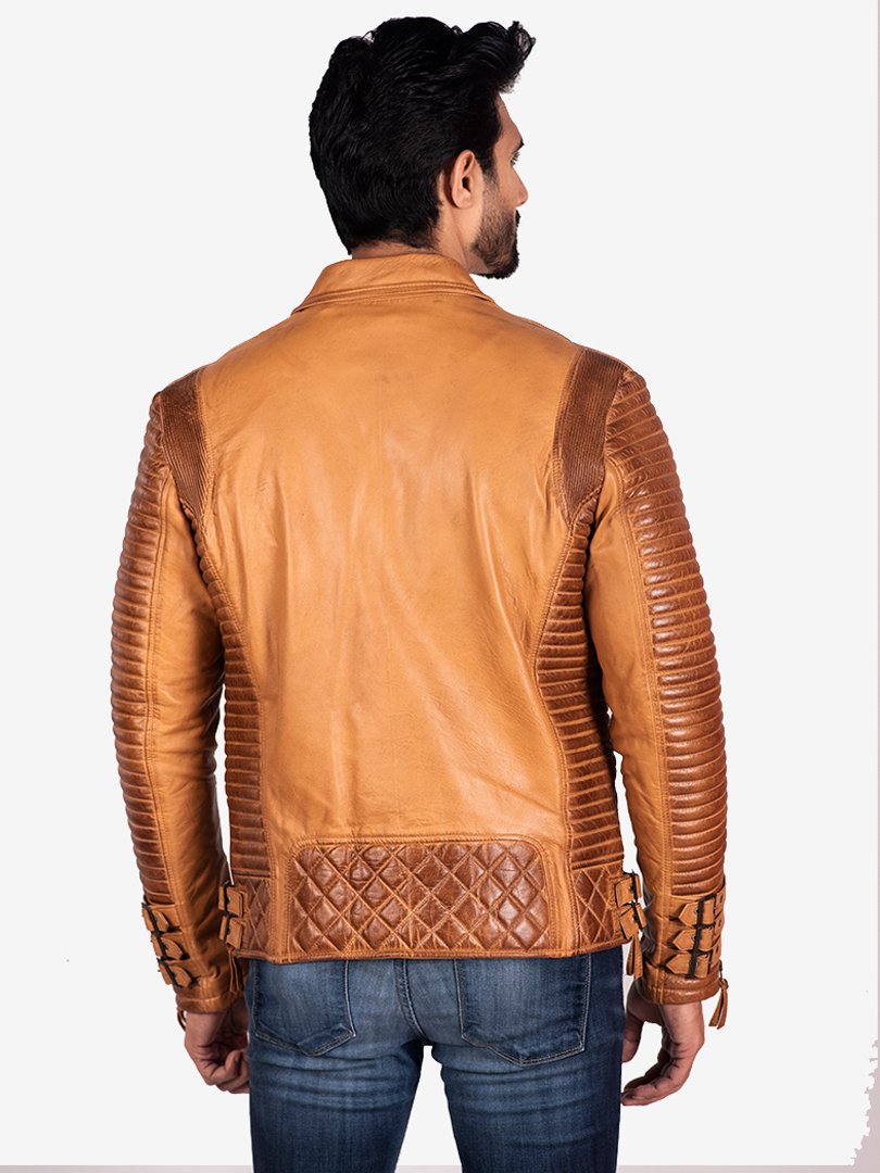 Men's Bomber Iconic Brown leather Jacket 5